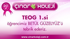 TEOG Birincisi Öğrencimizi Tebrik Ederiz